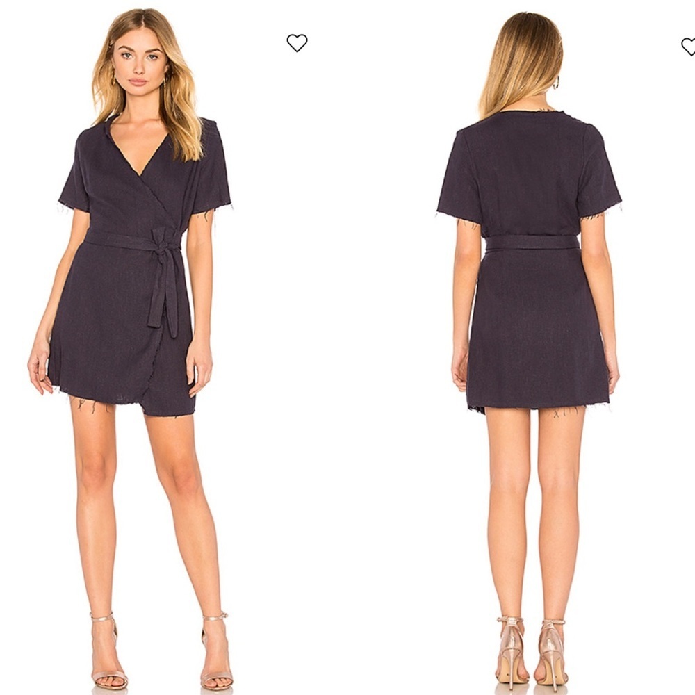 Winona revolve - riviera wrap short sleeve dress